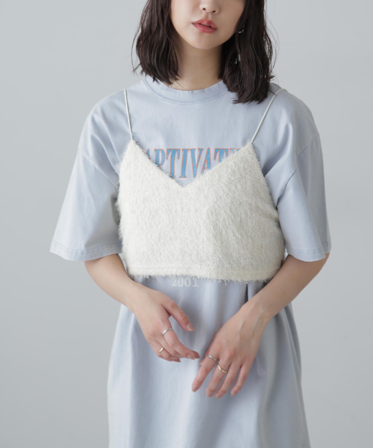 ☆FETICO☆ホワイト メッシュビスチェ ラメキャミソールビスチェ | FREE'S MART（フリーズマート