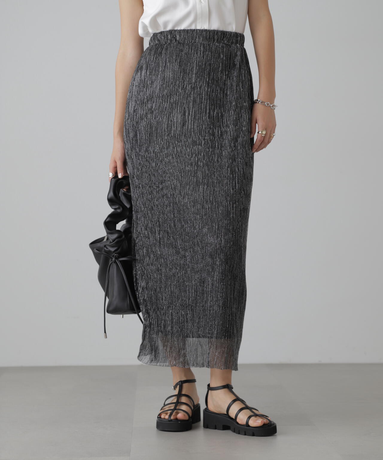 ラメプリーツナロースカート | FREE'S MART（フリーズマート