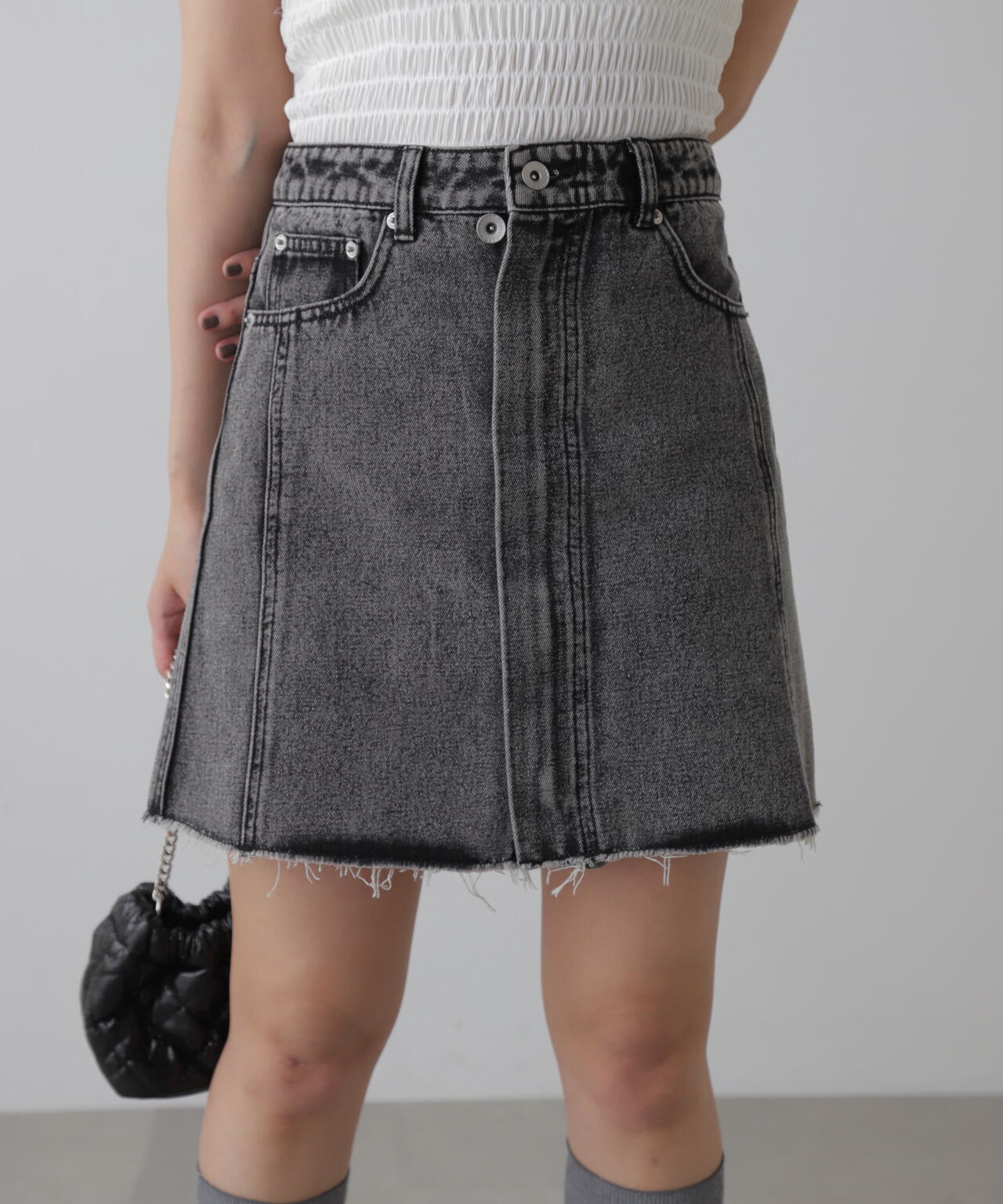 レイヤード可］デニムラップミニスカート | FREE'S MART（フリーズ