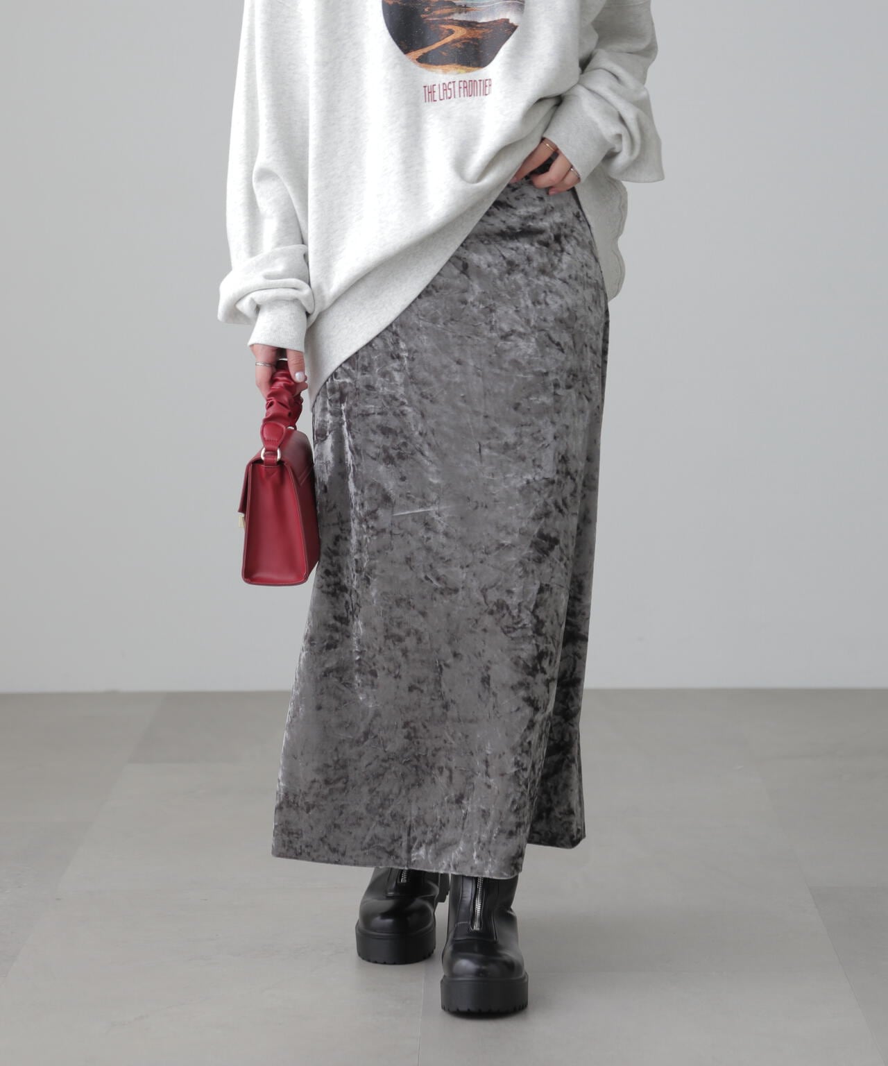 クラッシュベロアナロースカート | FREE'S MART（フリーズマート