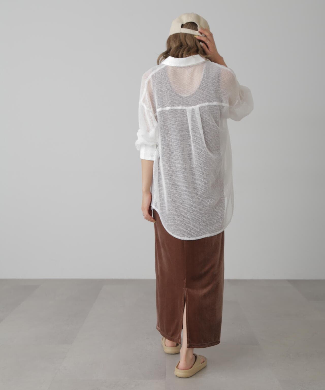 ベロアアメスリタンクトップワンピース