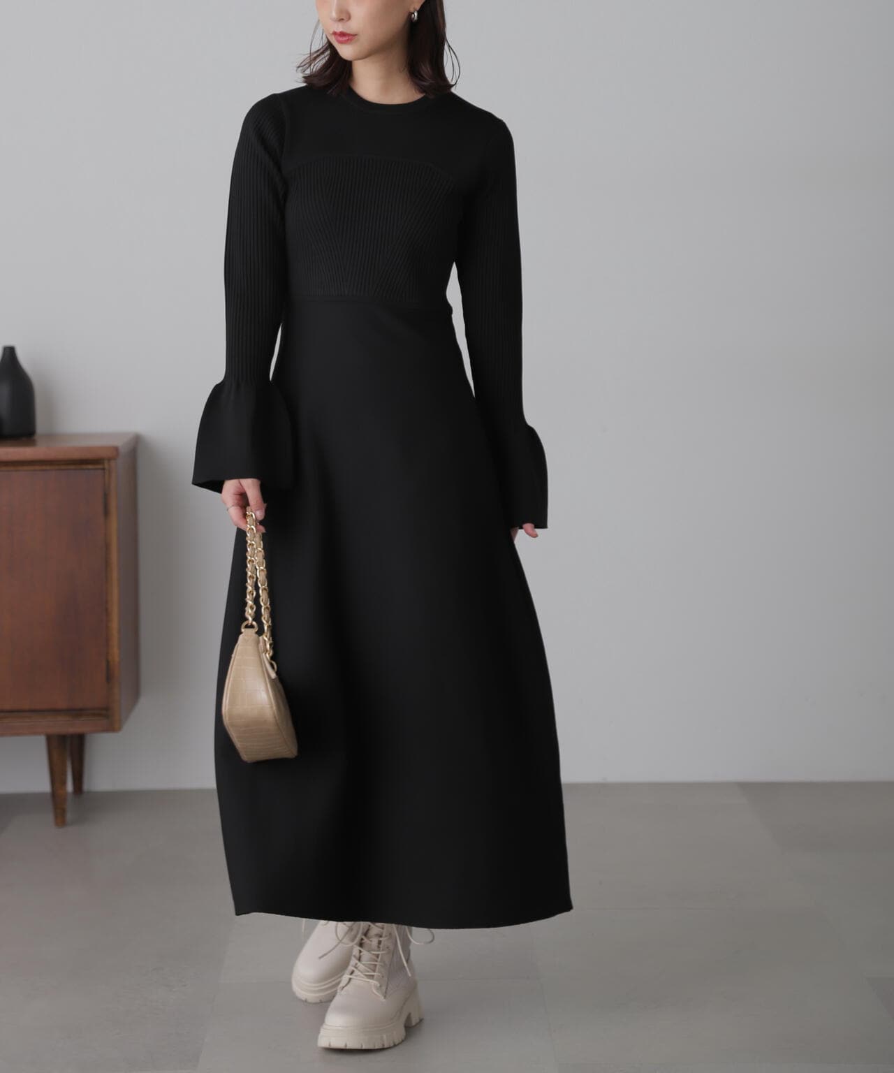 ベアトップ風フレアワンピース | FREE'S MART（フリーズマート