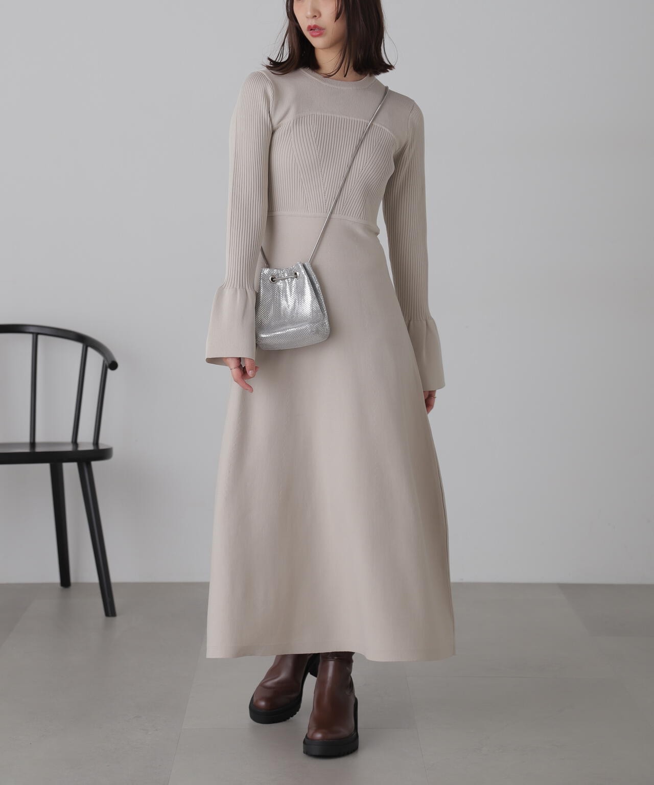 ベアトップ風フレアワンピース | FREE'S MART（フリーズマート