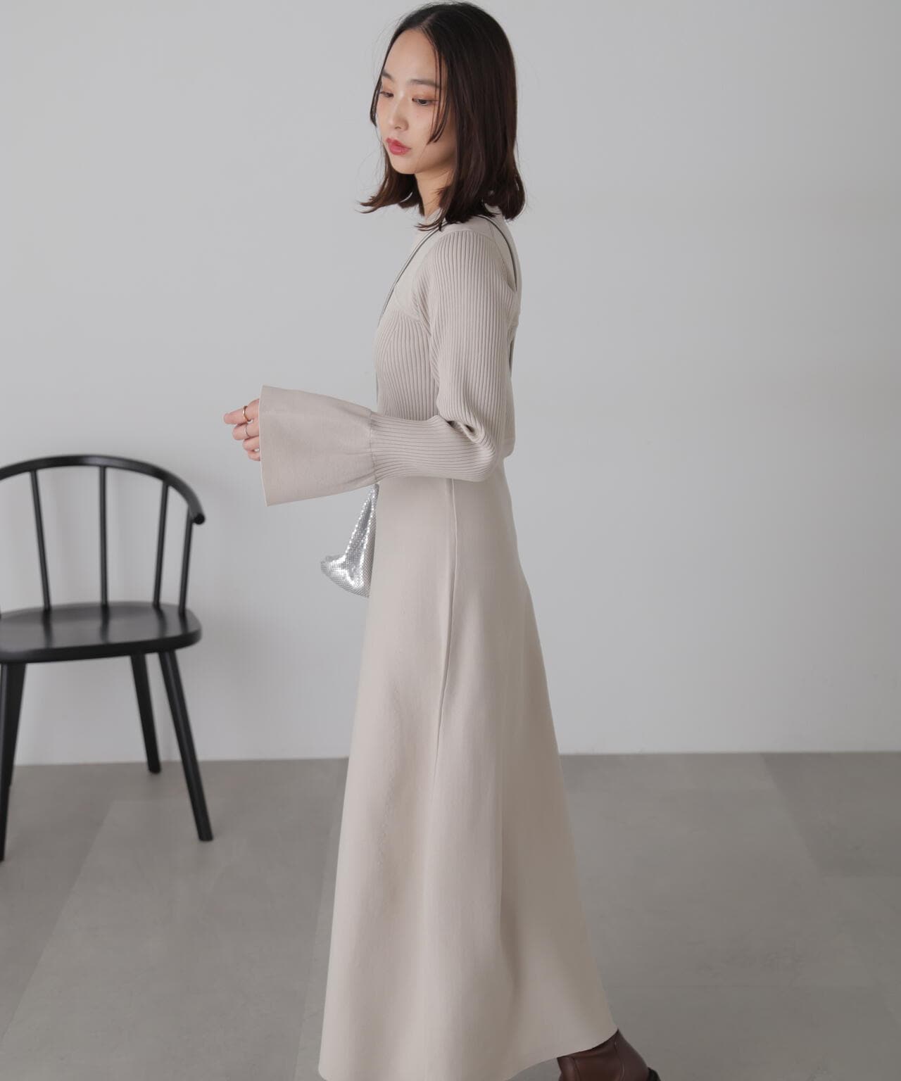 ベアトップ風フレアワンピース | FREE'S MART（フリーズマート