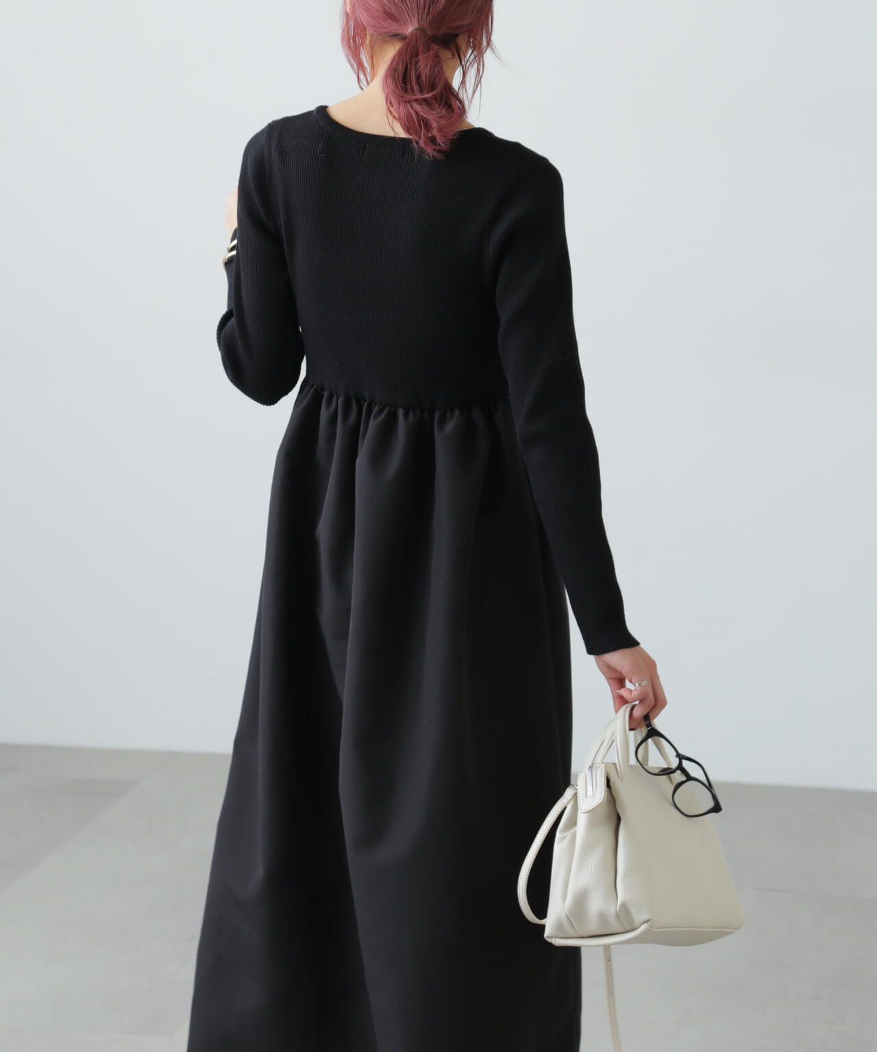 布帛ドッキングクルーネックワンピース | FREE'S MART（フリーズマート