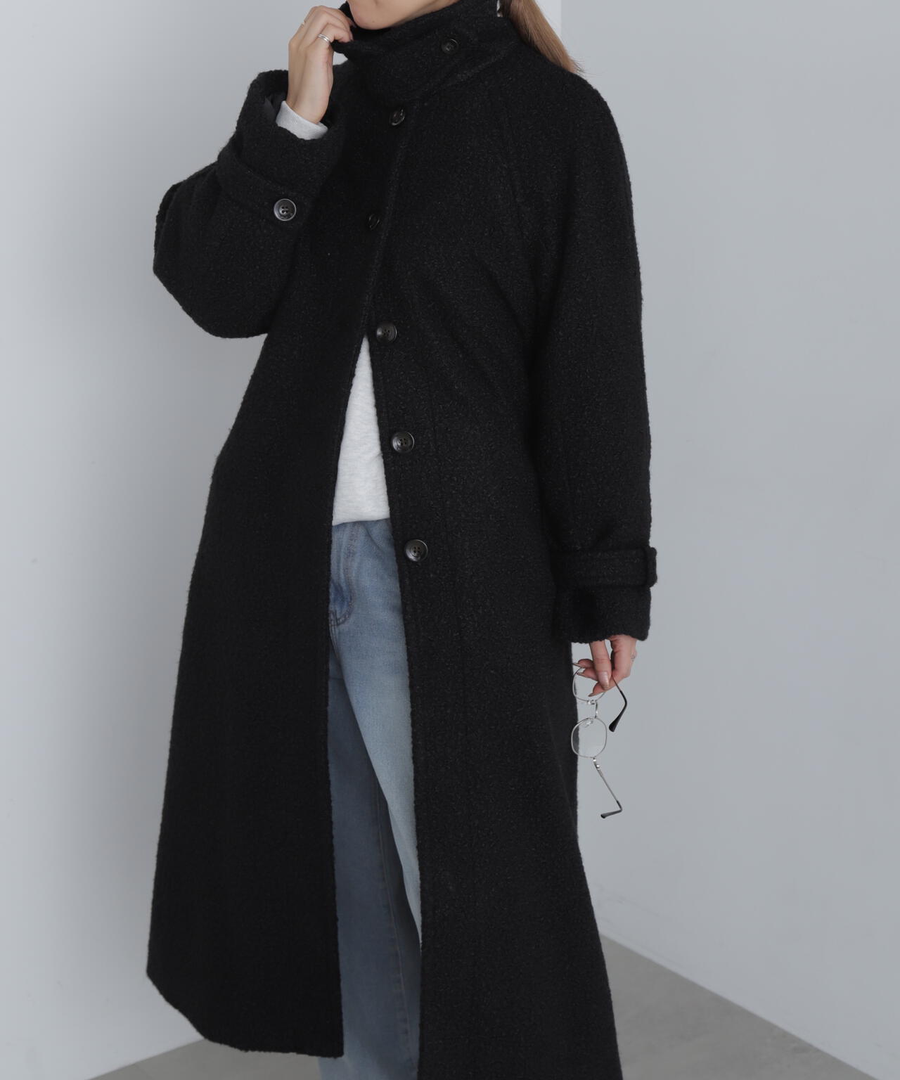 2wayブークレステンカラーロングコート | FREE'S MART（フリーズマート