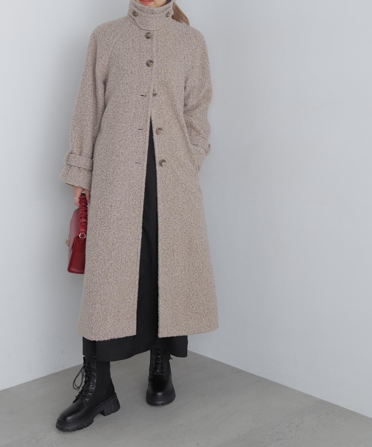 2wayブークレステンカラーロングコート | FREE'S MART（フリーズマート