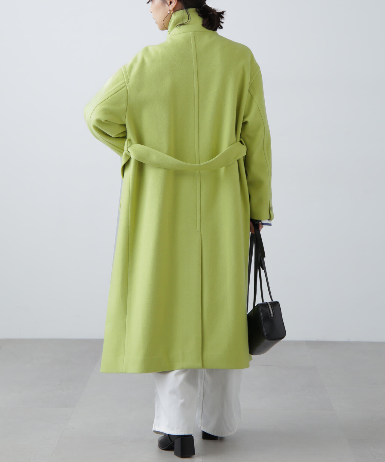 MSGM ロングコート グリーン セール】Super140's Long Coat/super140'sロングコート【MAISON