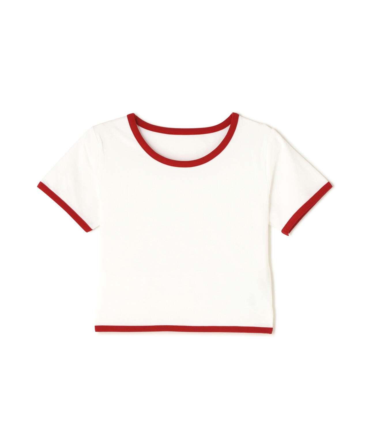 ショート丈リンガーTシャツ