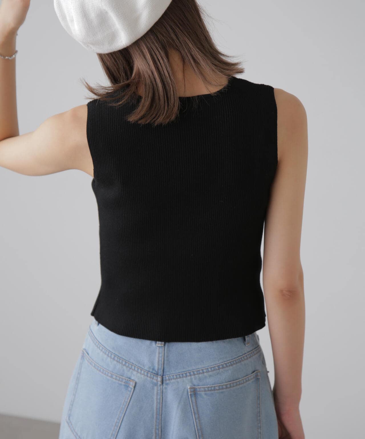 フロントジップニットタンクトップ | FREE'S MART（フリーズマート