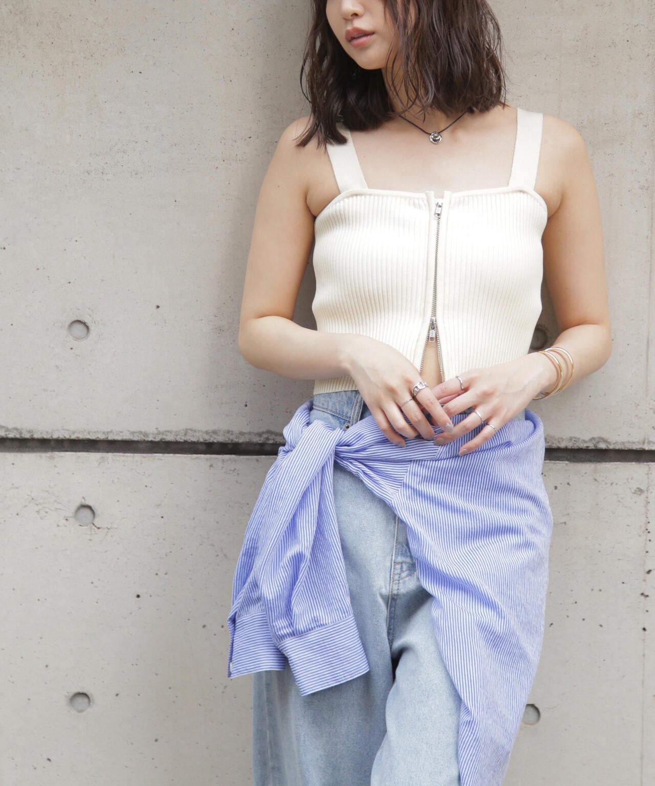 ダブルジップニットビスチェ | FREE'S MART（フリーズマート