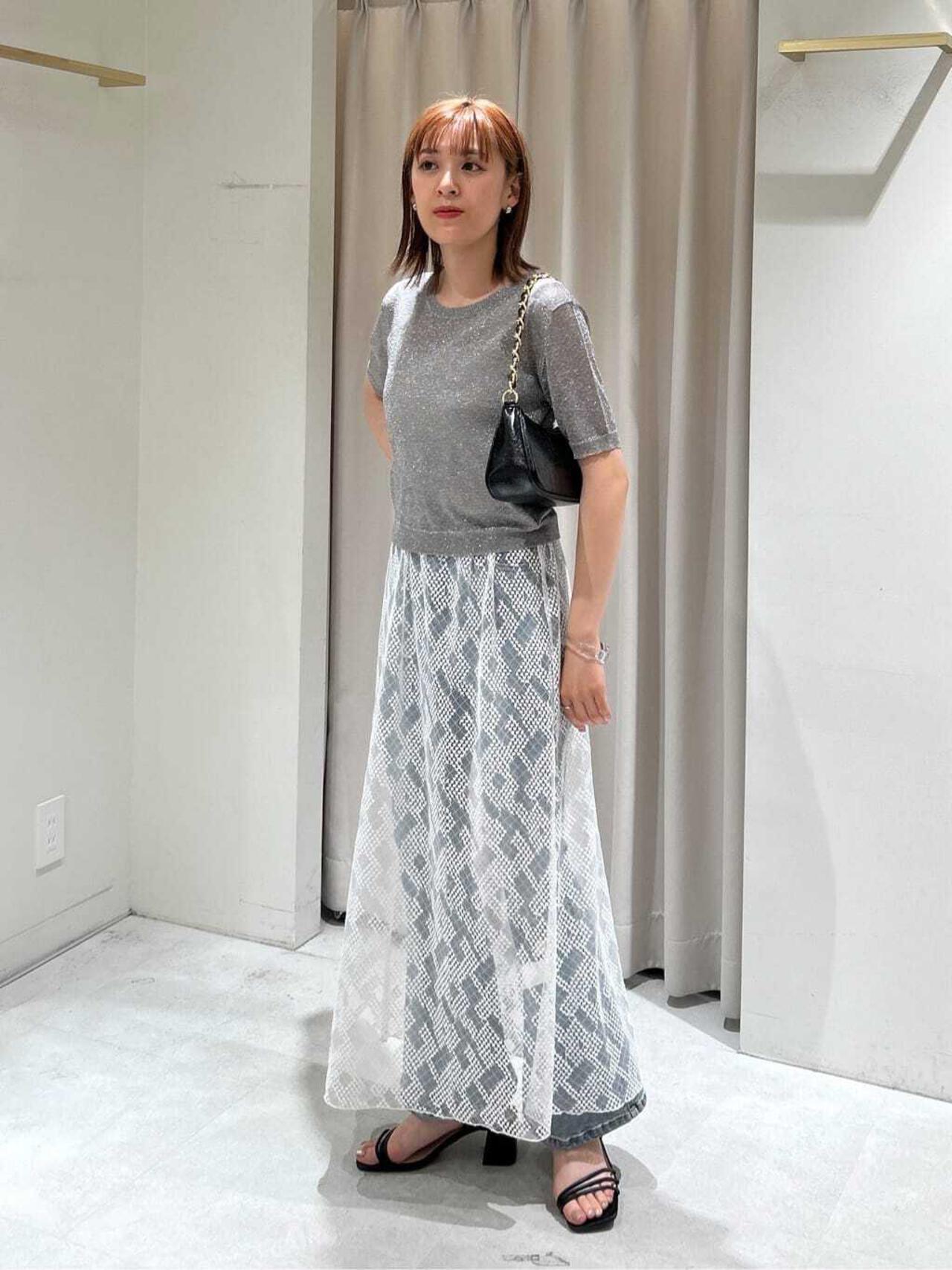 コンパクトラメシアー半袖ニット | FREE'S MART（フリーズマート