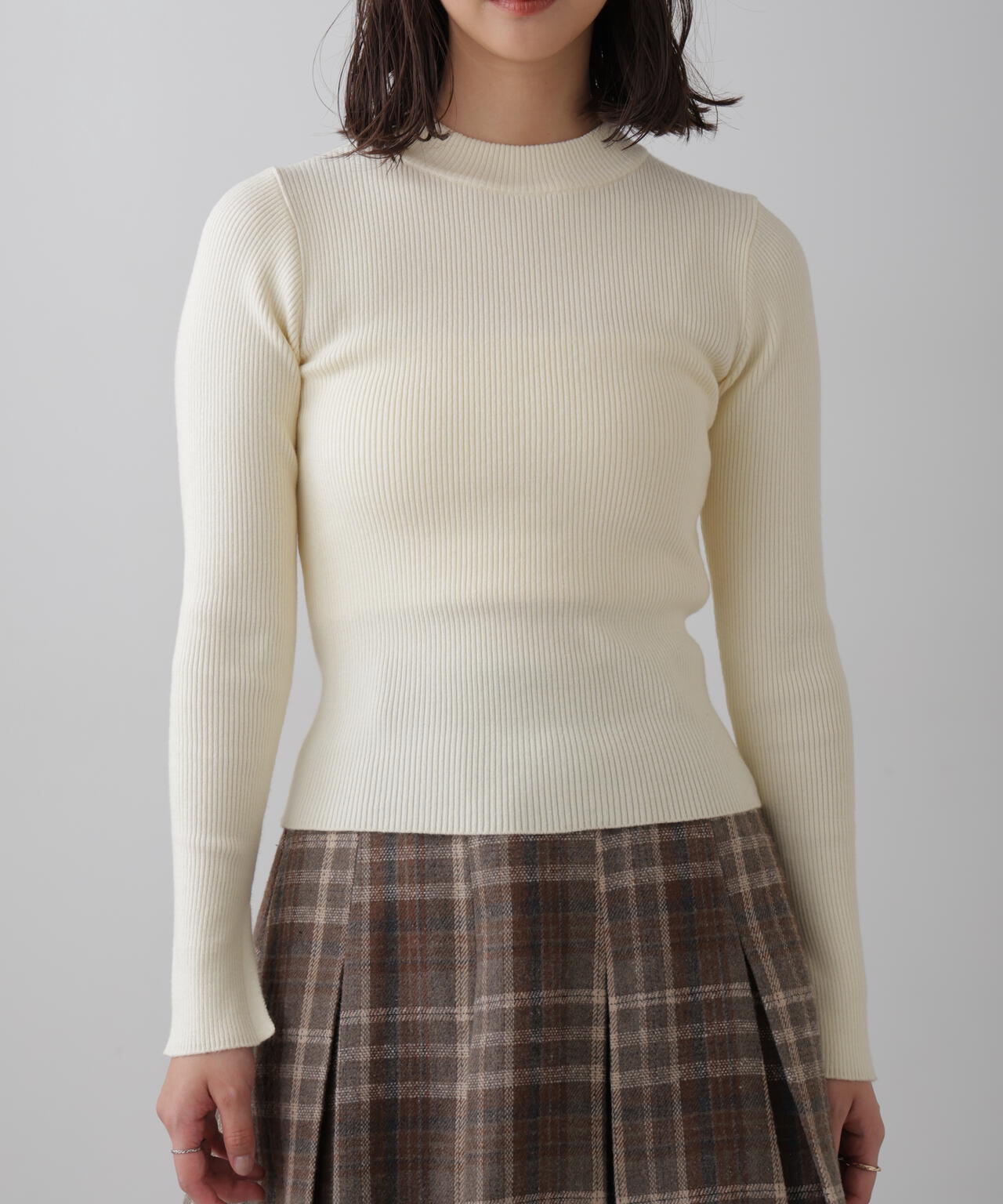 洗える〉マシンウォッシャブルボトルネックニット | FREE'S MART