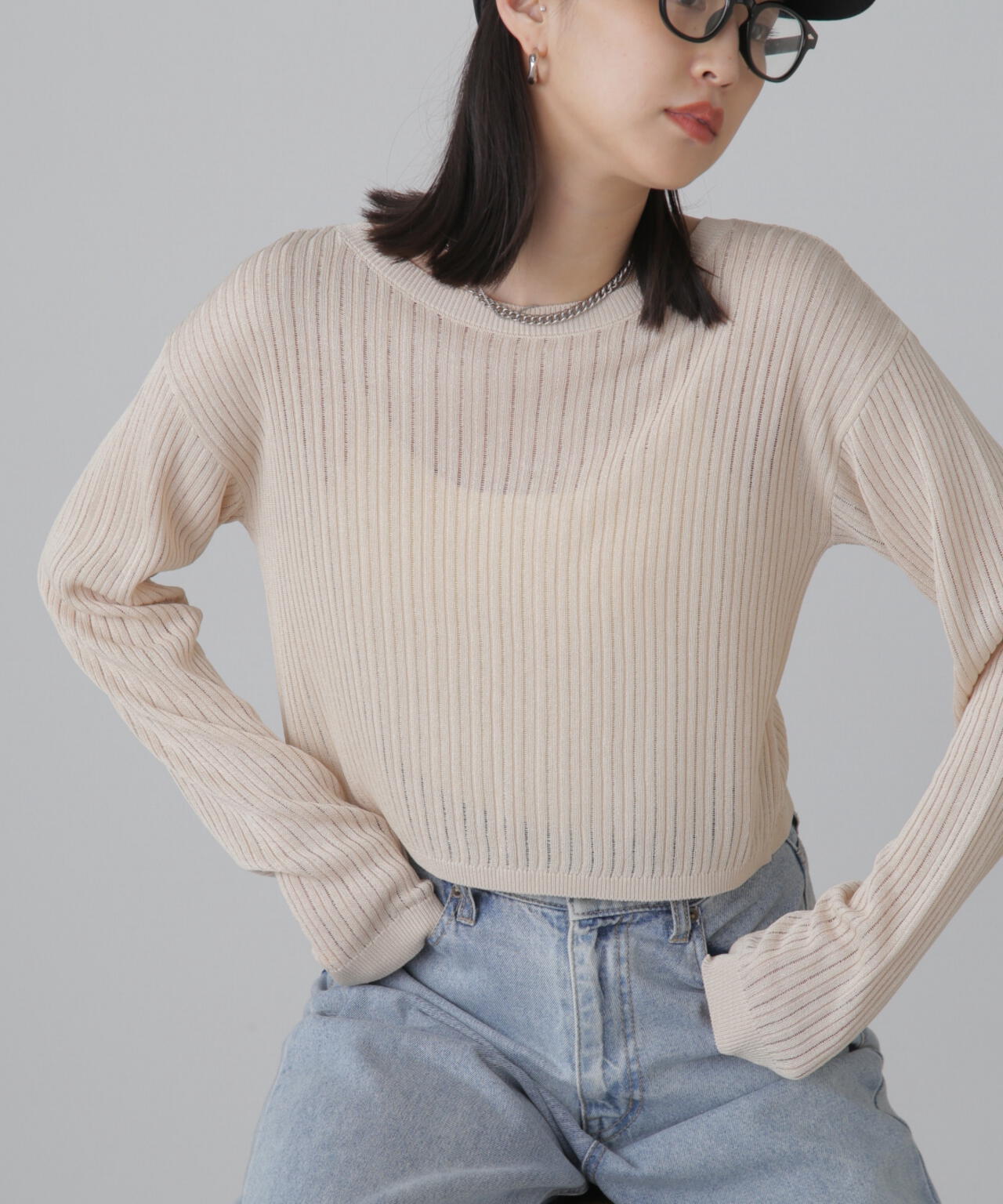 前後2Wayメッシュニット