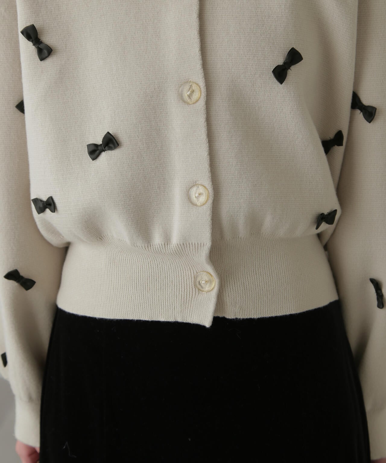 ミニリボン付きニットカーディガン | FREE'S MART（フリーズマート