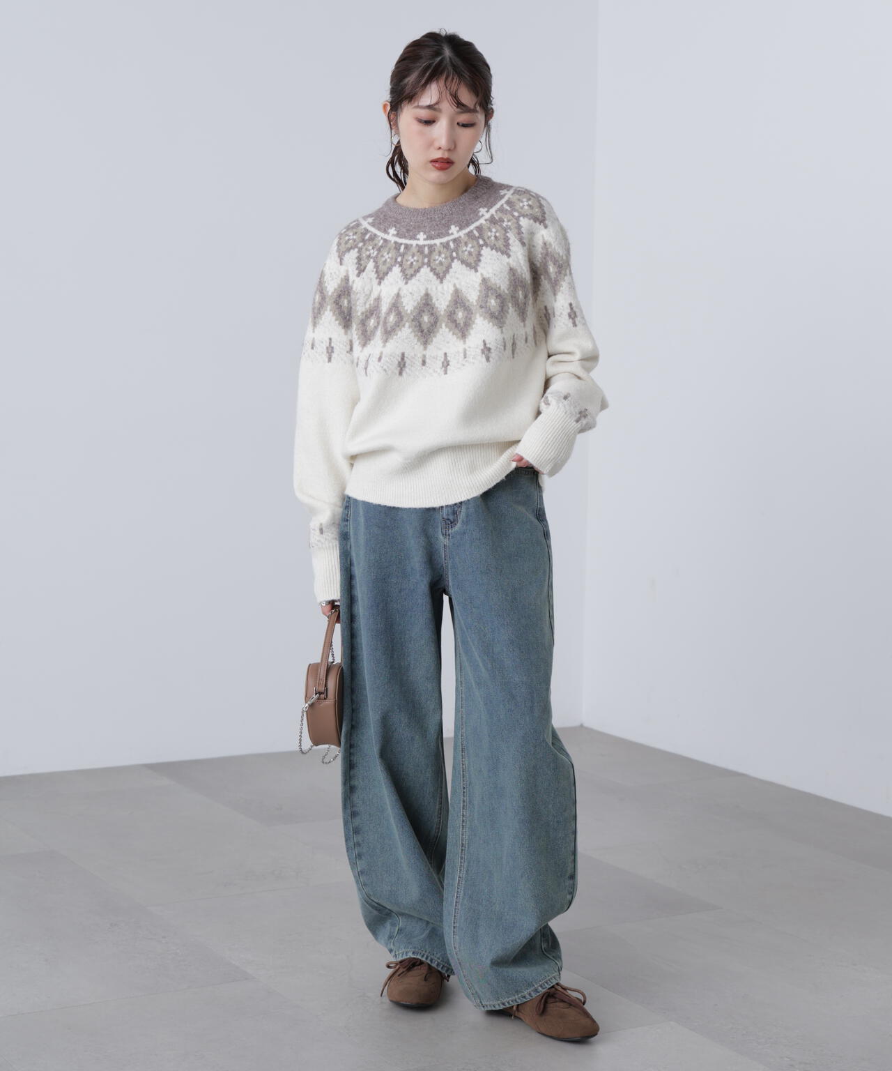 【3サイズ展開XS-M】デニムエッグパンツ【低身長サイズ有】