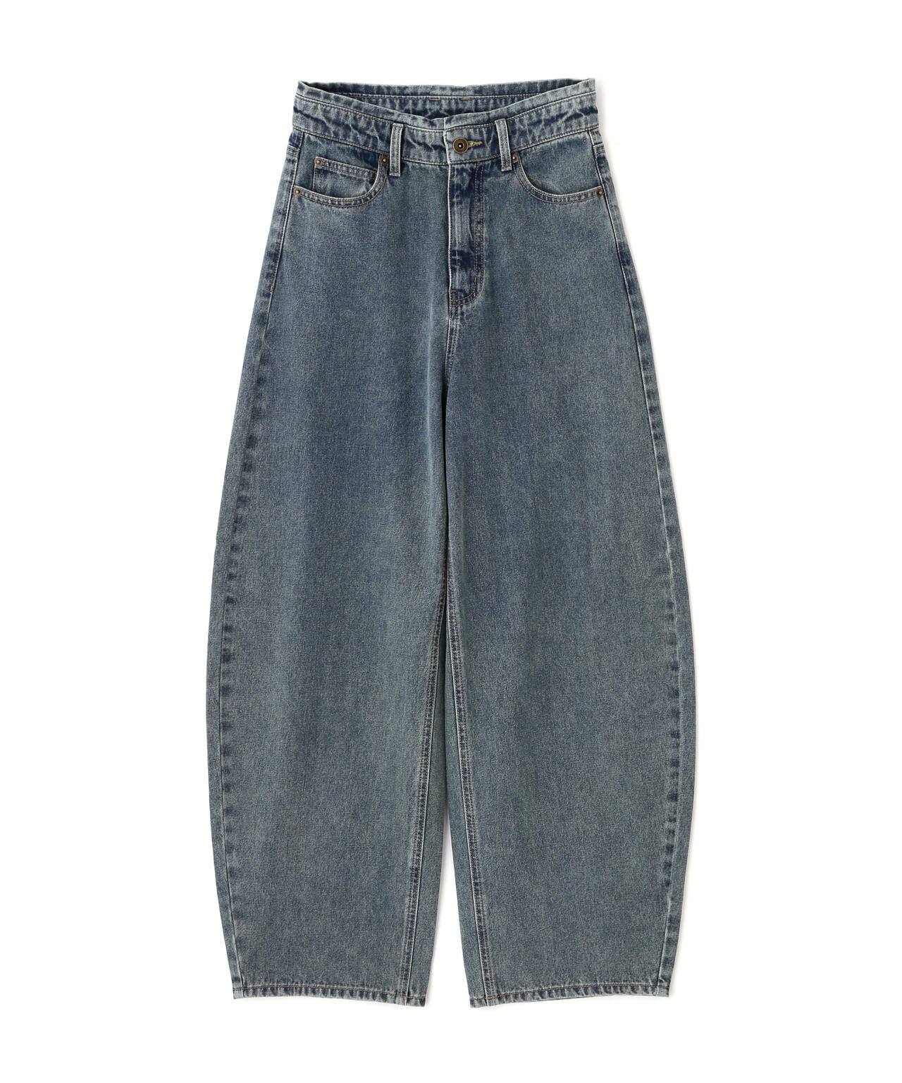 【3サイズ展開XS-M】デニムエッグパンツ【低身長サイズ有】