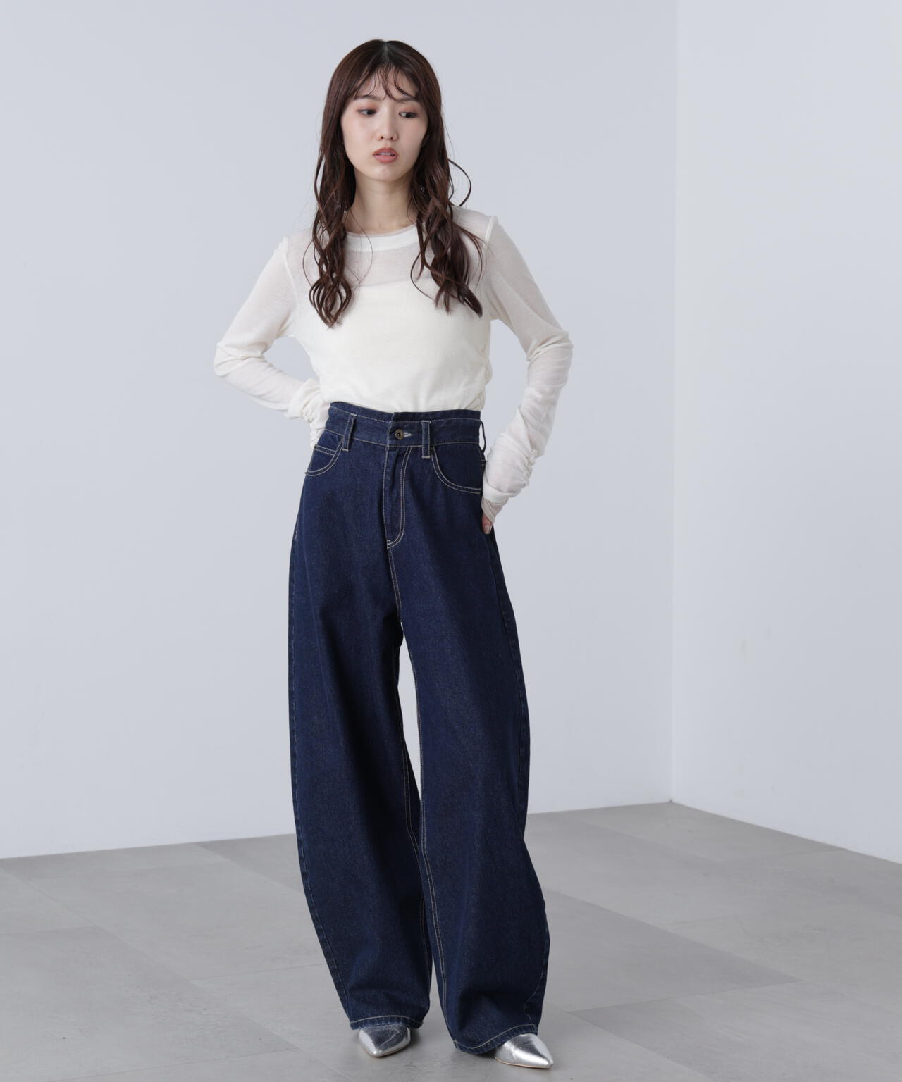 3サイズ展開XS-M】デニムエッグパンツ【低身長サイズ有】 | FREE'S