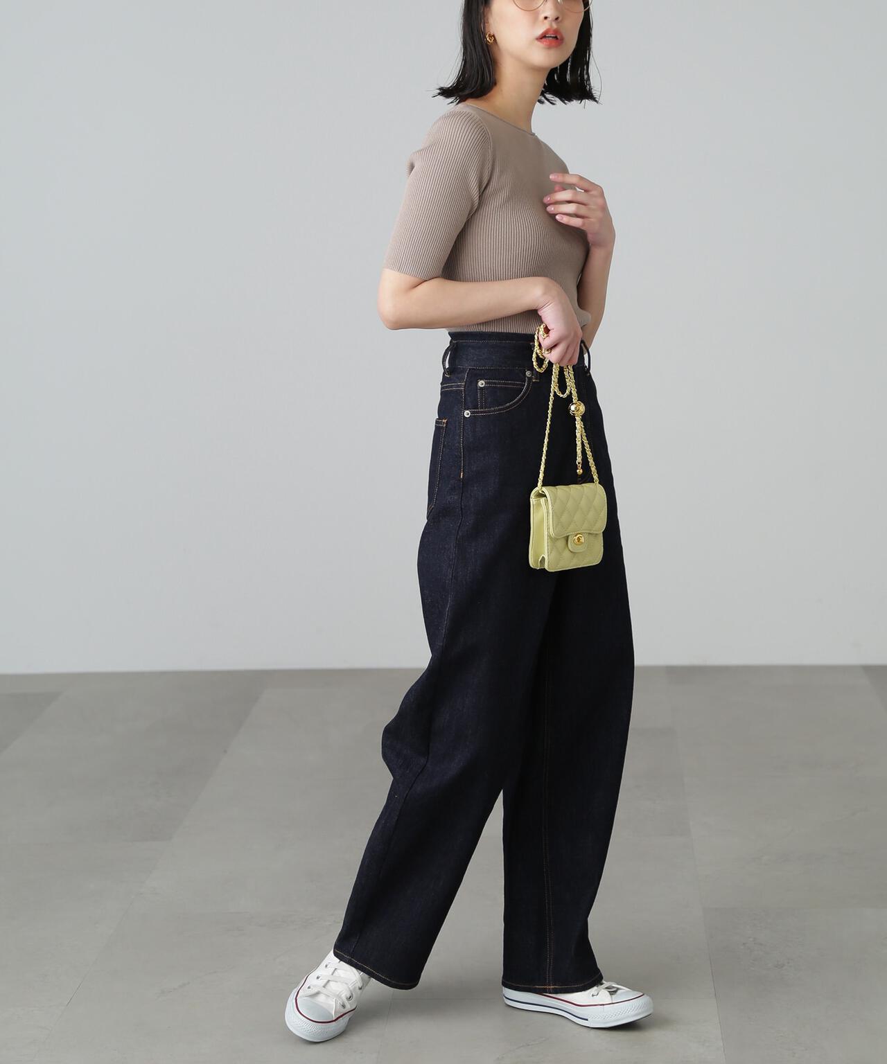 【3サイズ展開XS-M】デニムエッグパンツ【低身長サイズ有】