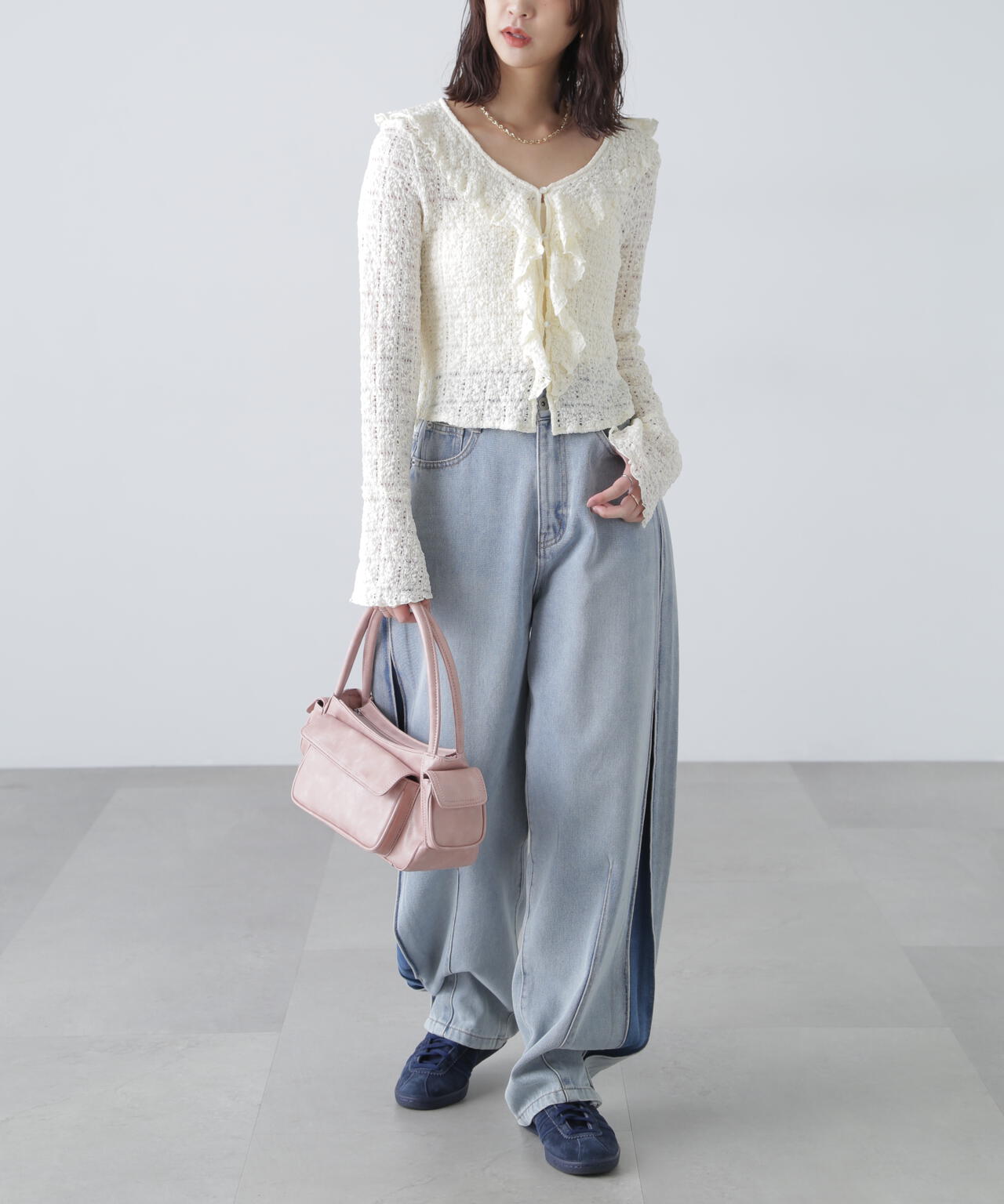 ラッフルレースブラウス styling/ ブラウス シャツ ラッフルレースブラウス レディース