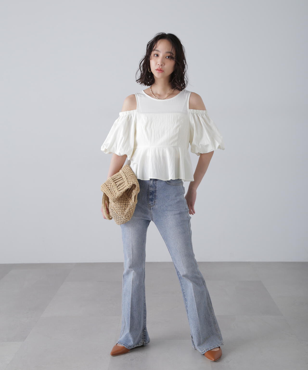 オフショルペプラムブラウス | FREE'S MART（フリーズマート