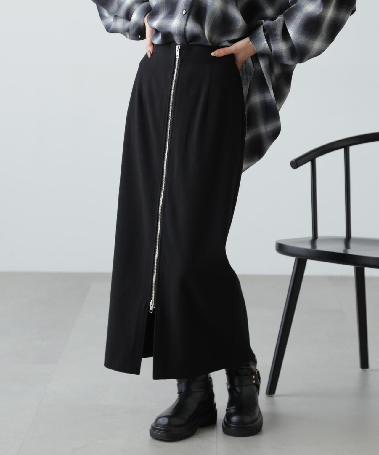 MOMA ブラック スカート プーマ PUMA レディース スカート SUMMER ウーブン ロングスカート