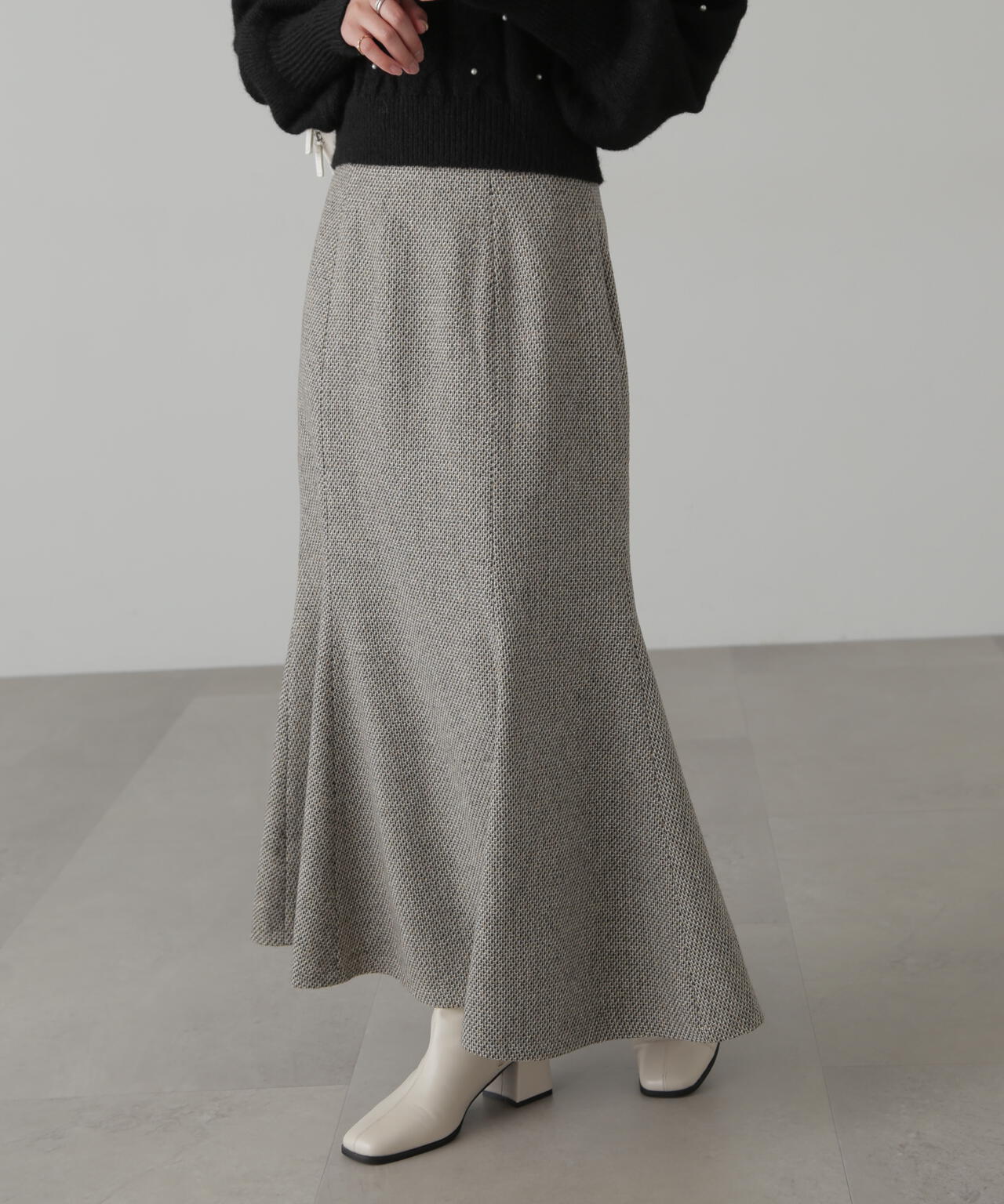 3サイズ展開XS-M】ツイードマーメイドスカート【低身長サイズ有