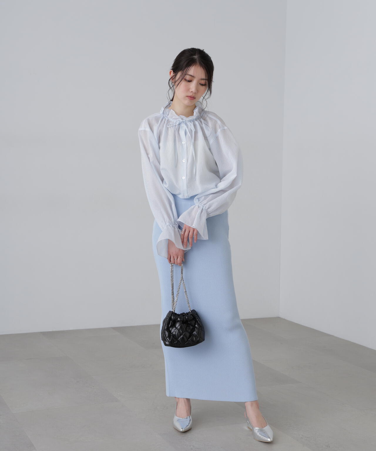 ［MFM］ハイツイストリブスカート