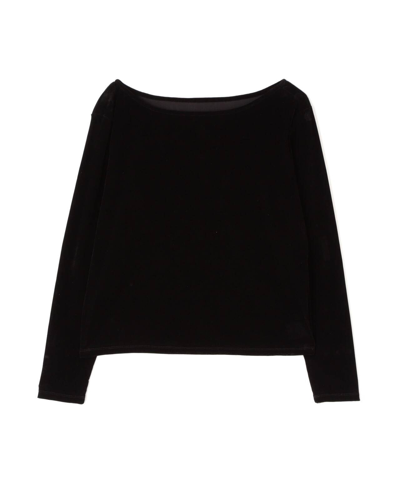 ［MFM］オープンネックフロッキーカットソー