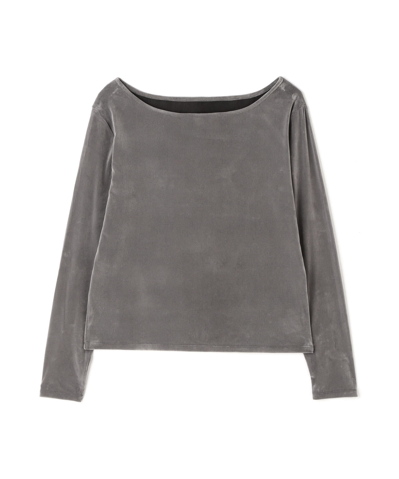 ［MFM］オープンネックフロッキーカットソー