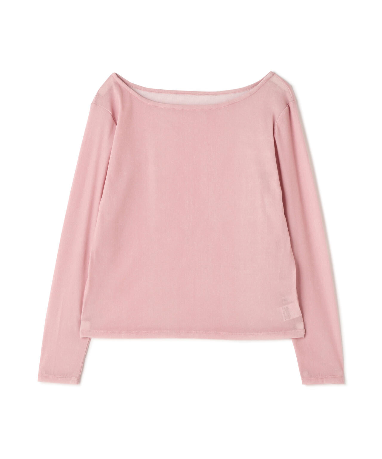 ［MFM］オープンネックフロッキーカットソー