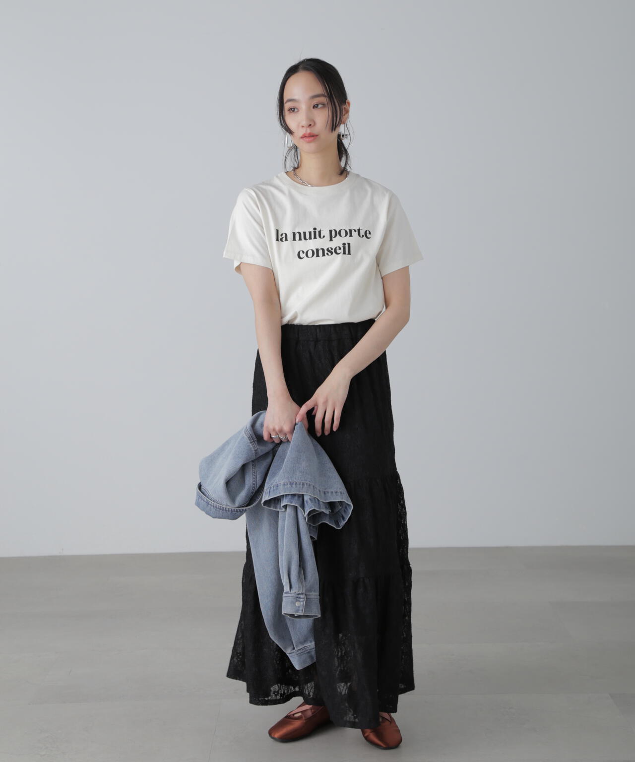 カラーフレンチロゴプリントTシャツ | FREE'S MART（フリーズマート