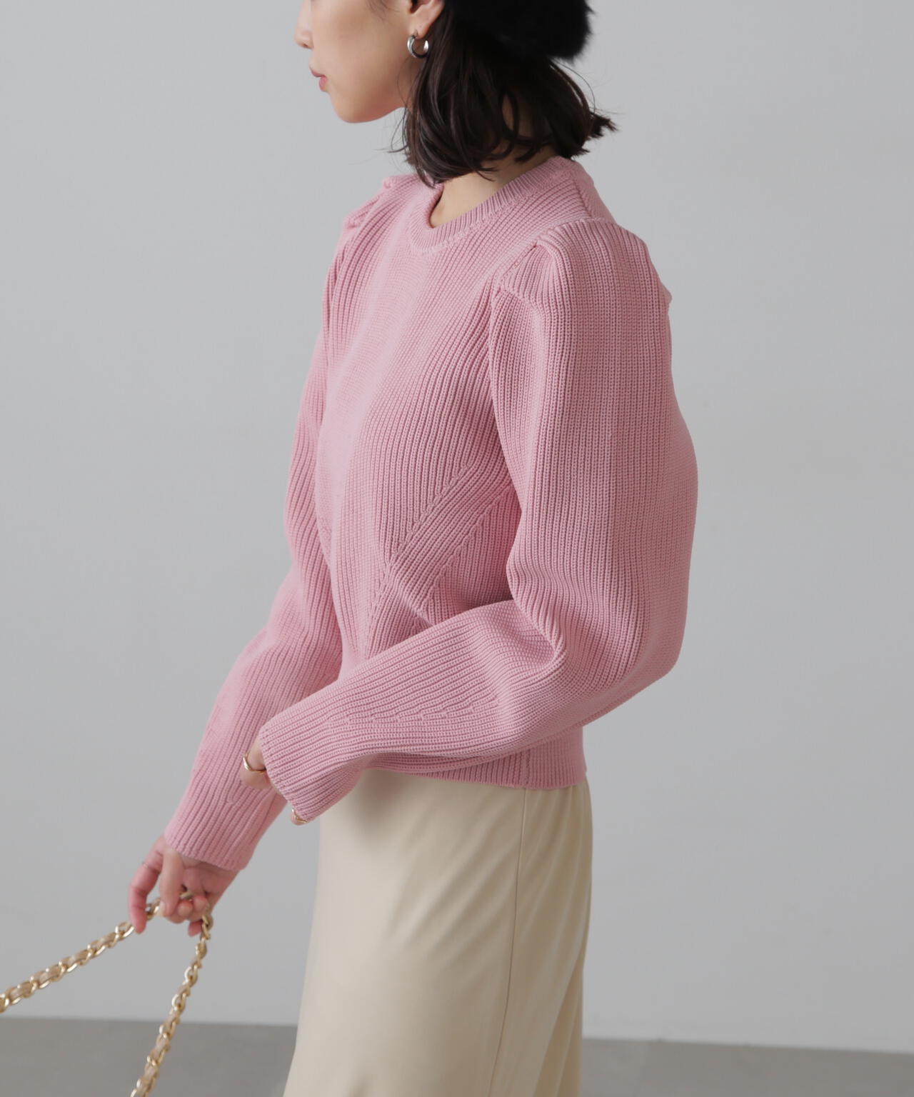 畦編みパフスリーブニット | FREE'S MART（フリーズマート