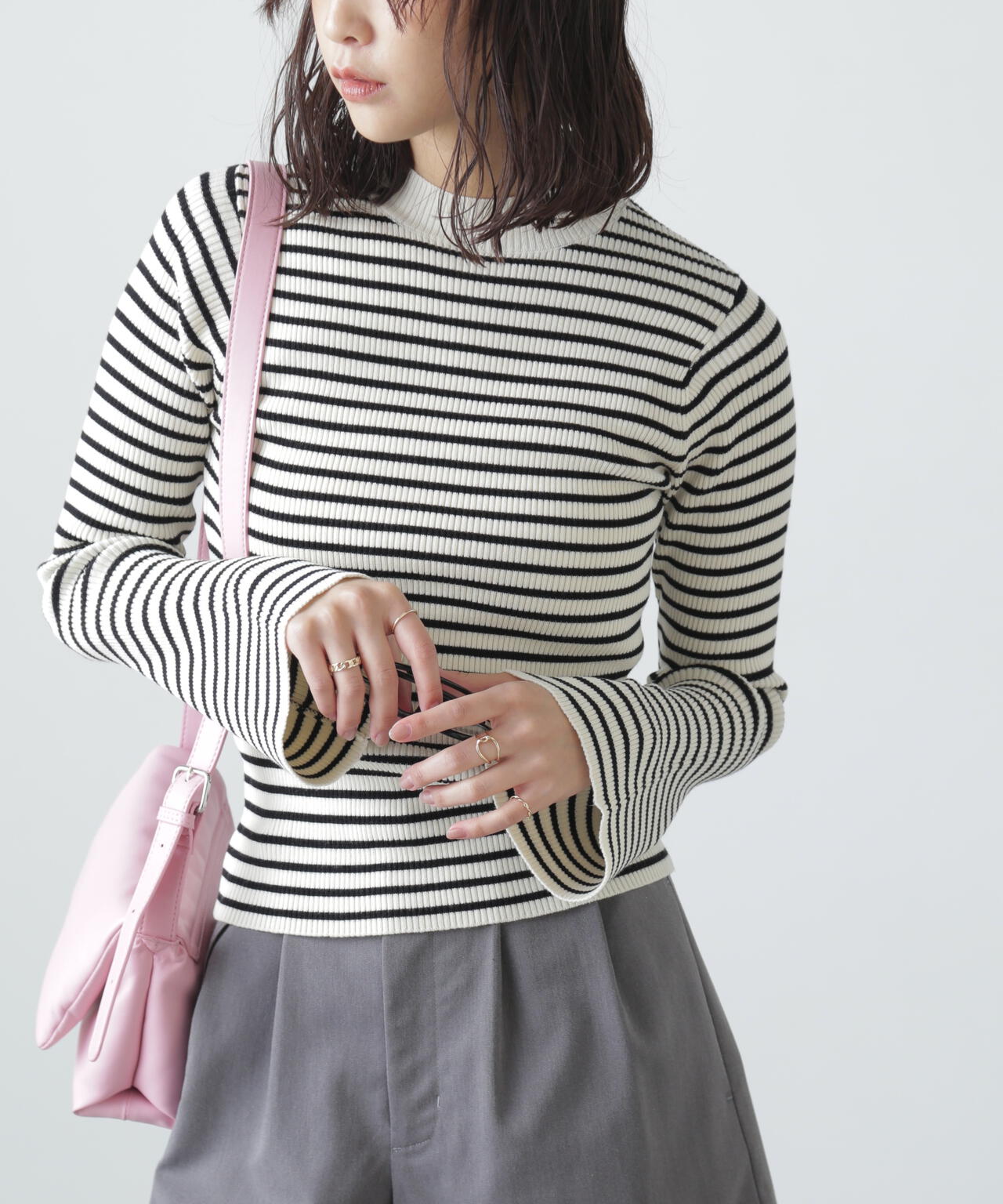 洗える〉マシンウォッシャブルフレアスリーブニット | FREE'S MART