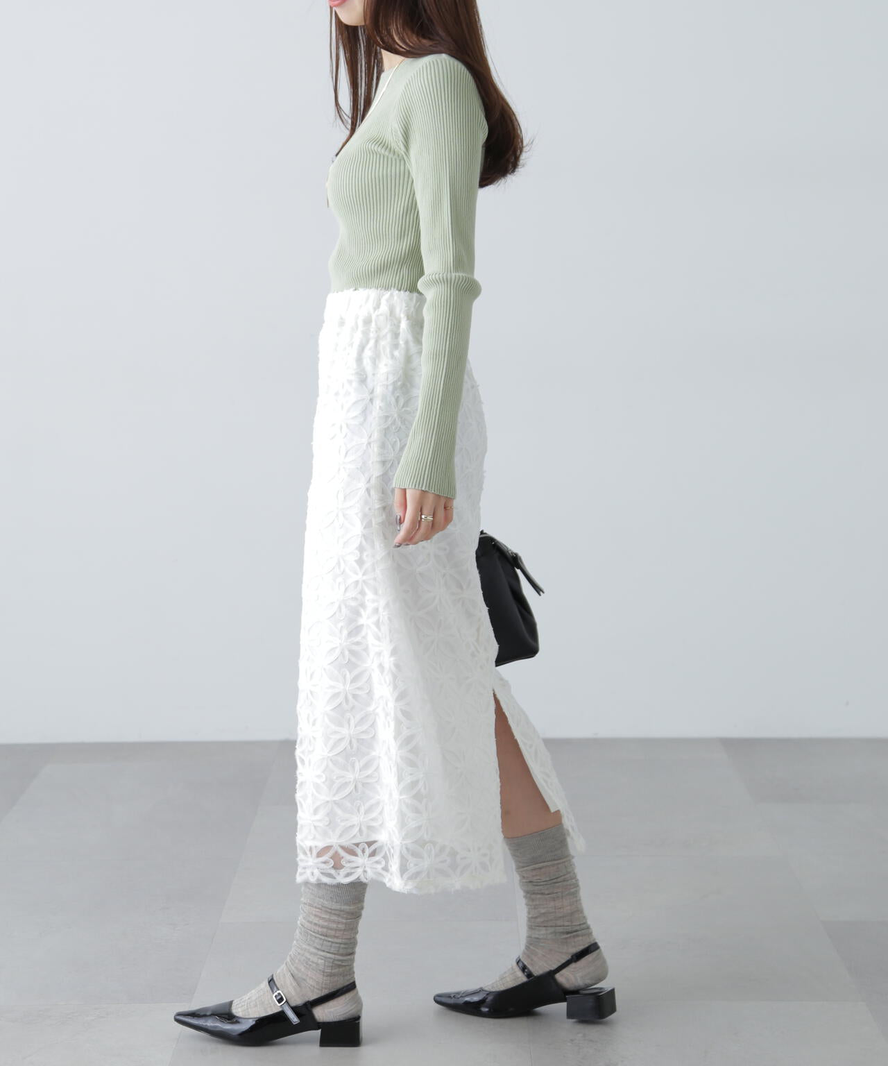 洗える〉マシンウォッシャブルオーガニックコットン混ニット | FREE'S