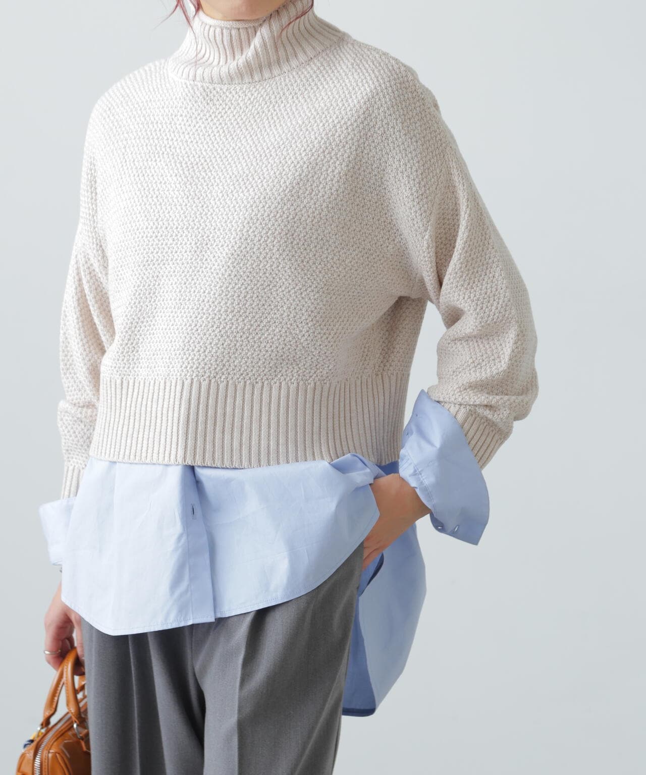 ラッセルノ ハイネック ニット ≪通常販売≫high gauge turtleneck sweater（ハイゲージ