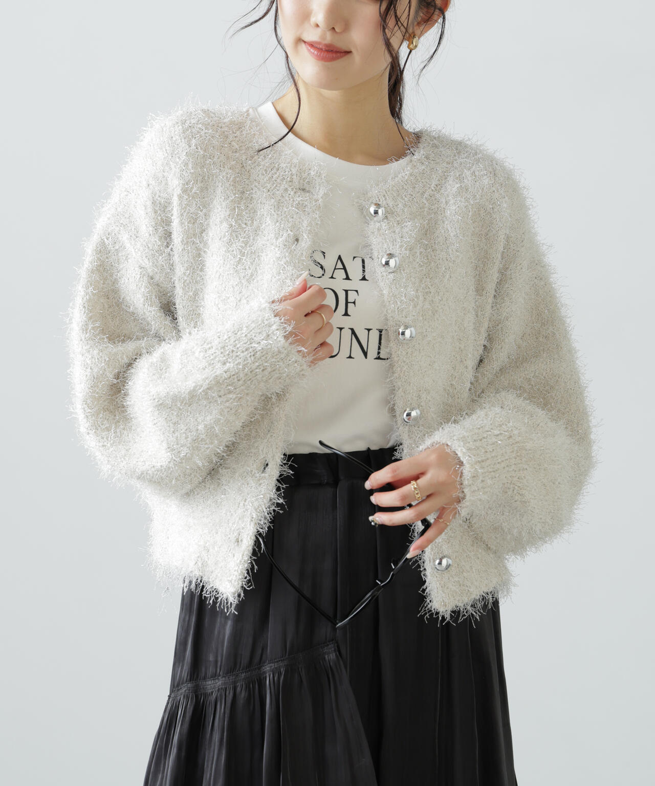 ラメフェザーカーディガン | FREE'S MART（フリーズマート