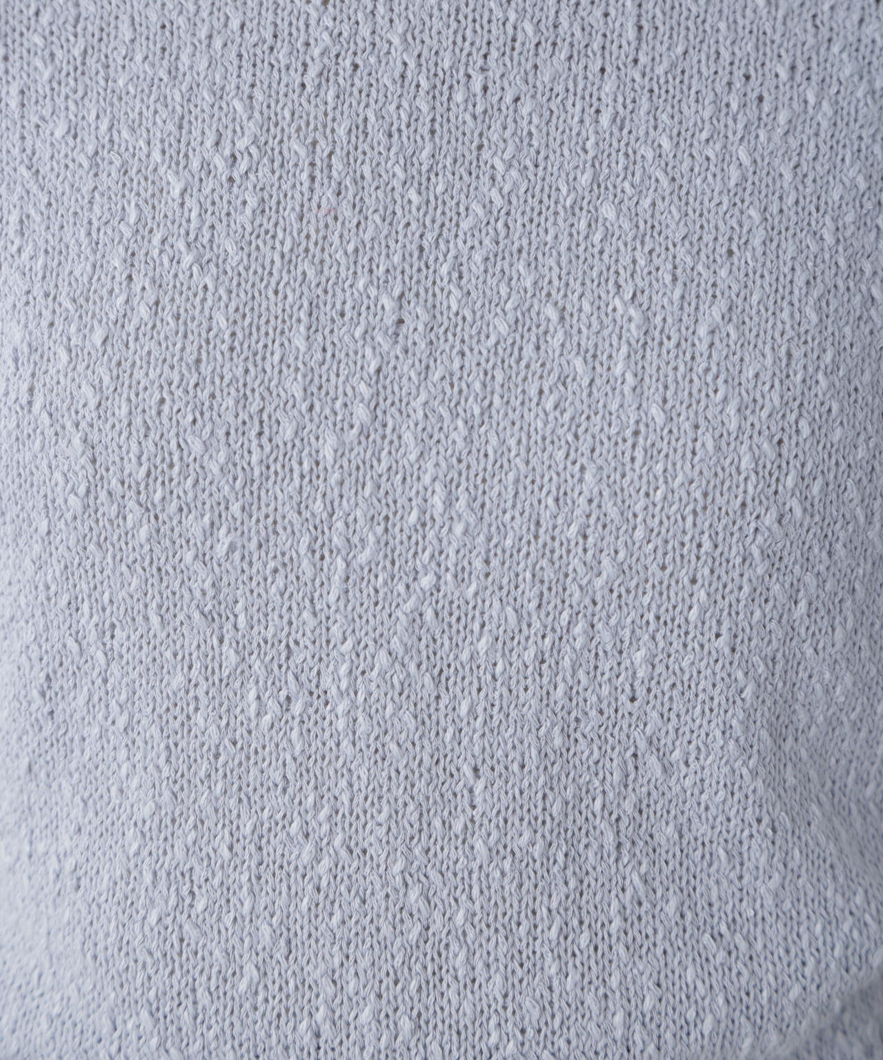 スラブ編み半袖ニット