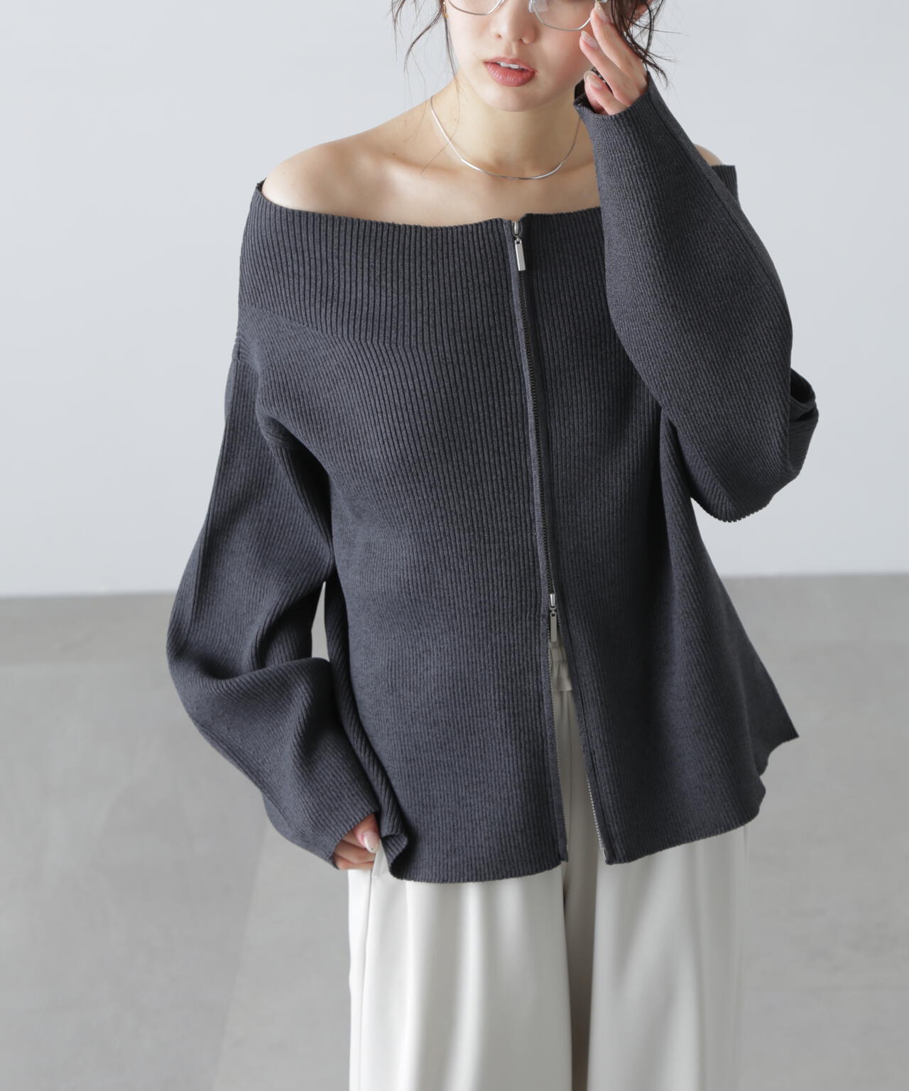 Manna マンナ　★今期★新品★ラメ裏毛ジップブルゾン★週末価格★ Manna マンナ ☆今期☆新品☆ラメ裏毛ジップブルゾン☆週末価格☆