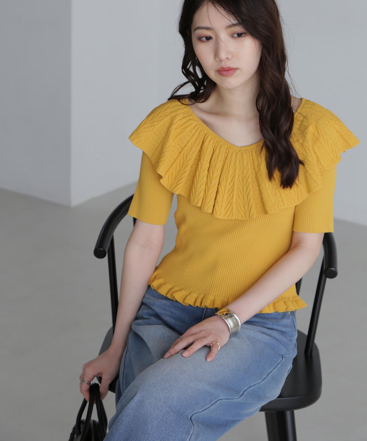 RITSUKO コレクションライン ニットプリーツコート ほぼ未使用 近藤千尋さんコラボ ］3WAYベルトセットハイネックニット