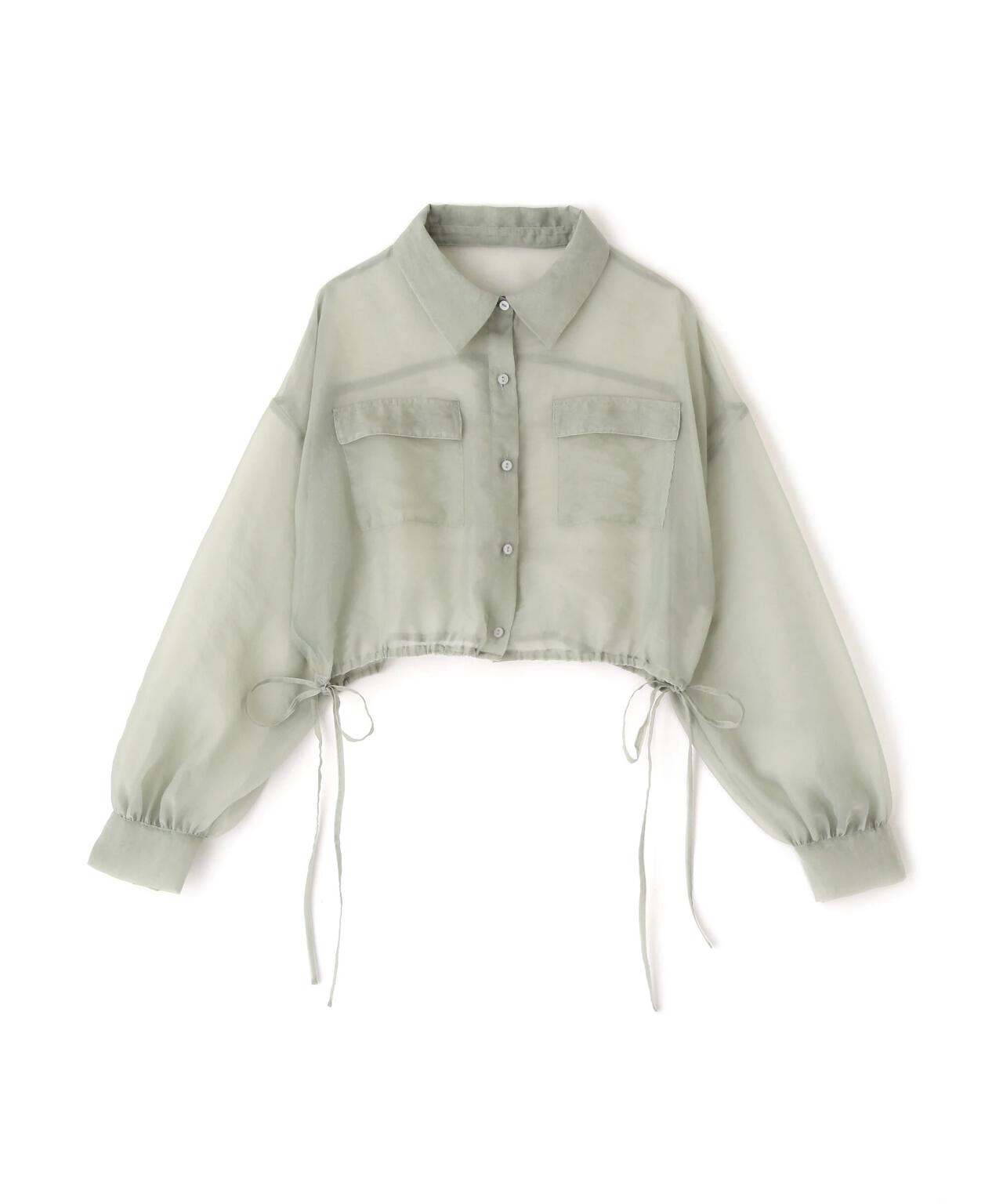 裾ドロストショート丈シアーシャツ | FREE'S MART（フリーズ