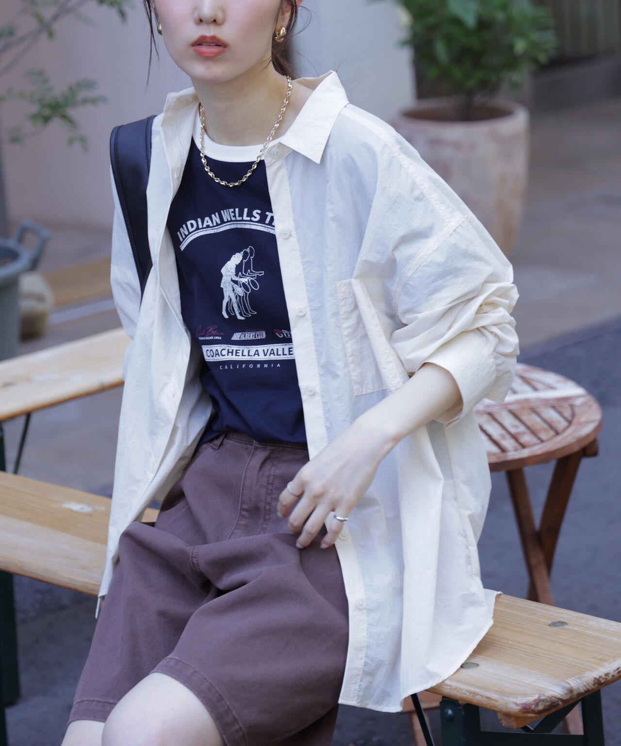 ナイロンベーシックシャツ