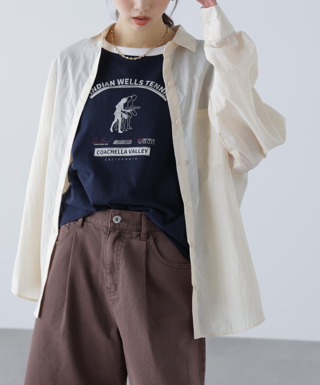 ナイロンベーシックシャツ