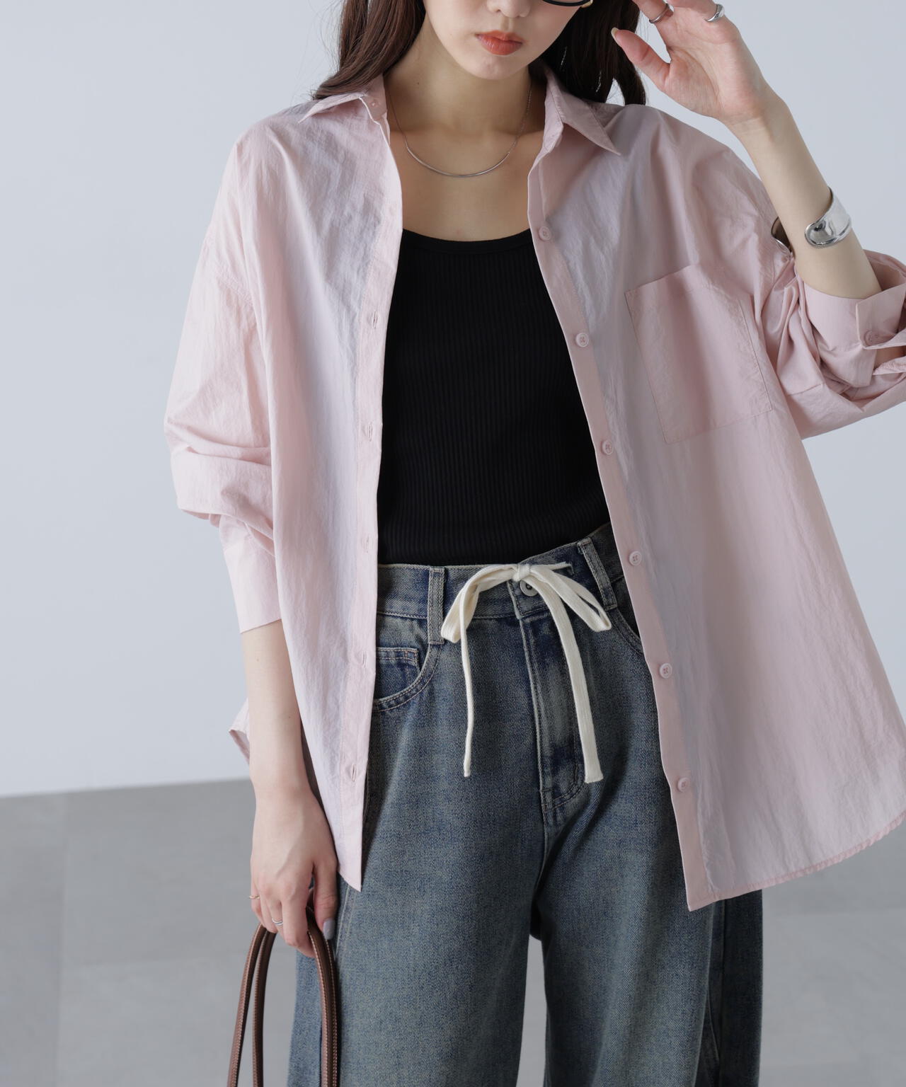 ナイロンベーシックシャツ