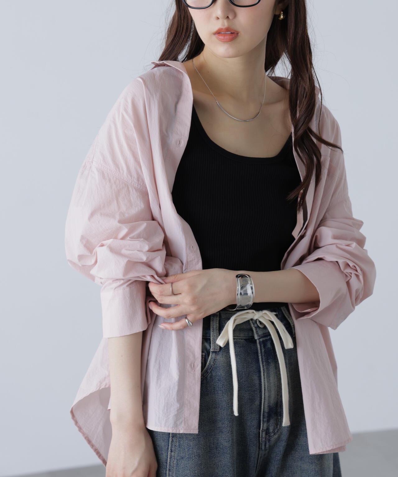 ナイロンベーシックシャツ