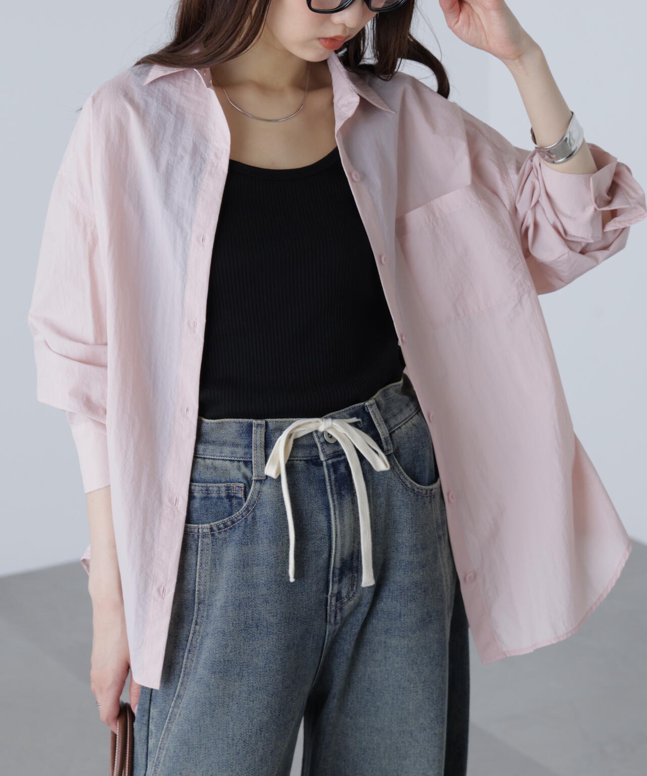 ナイロンベーシックシャツ