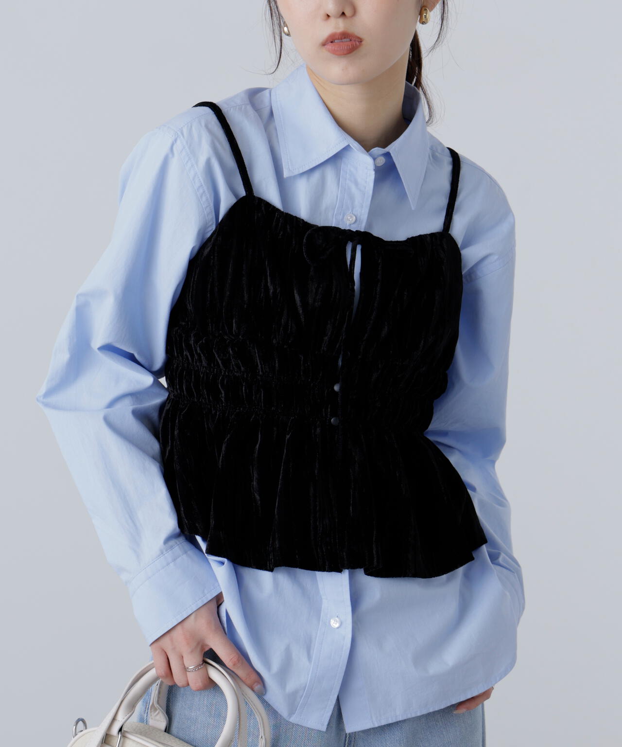 クラッシュベロアシャーリングビスチェ | FREE'S MART（フリーズマート