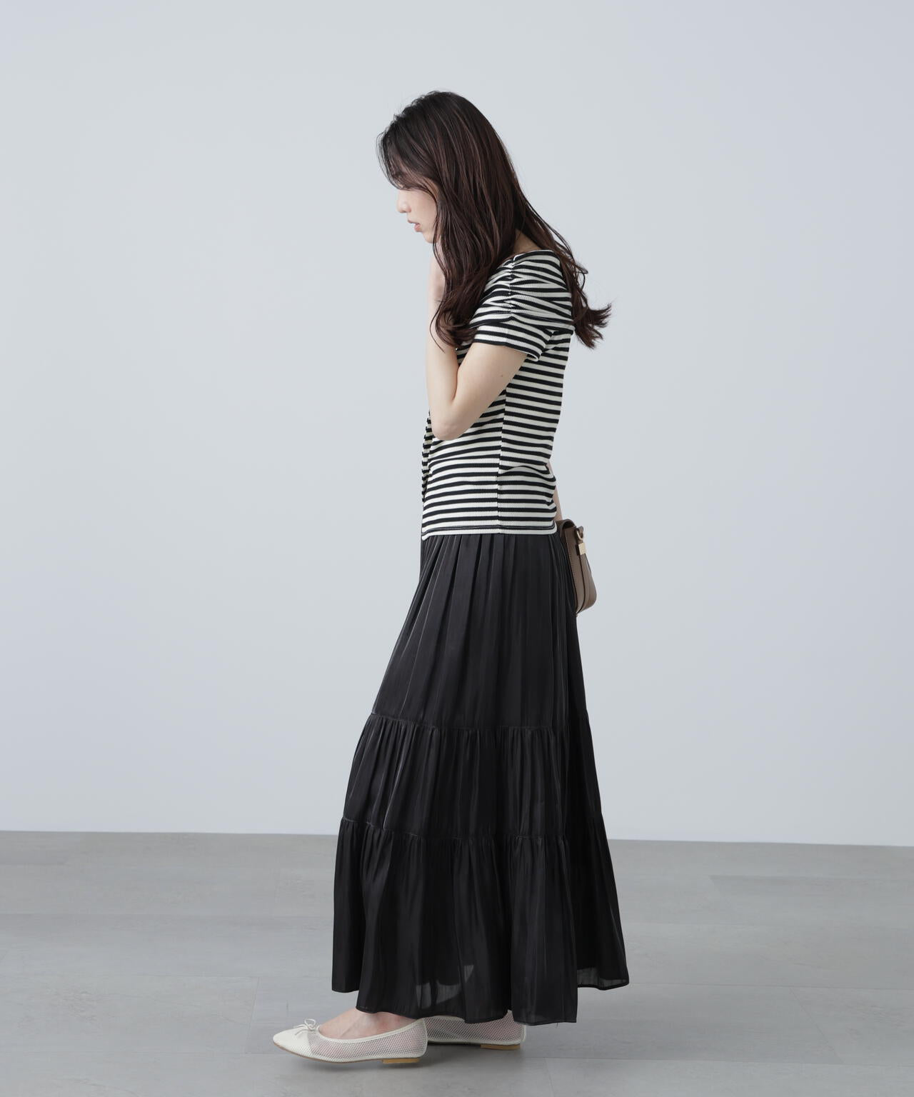 【ダンスクイーン】【新品】ティアードスカート2931 ベリーダンススカート--スカートQZ007 長さ80-105CM