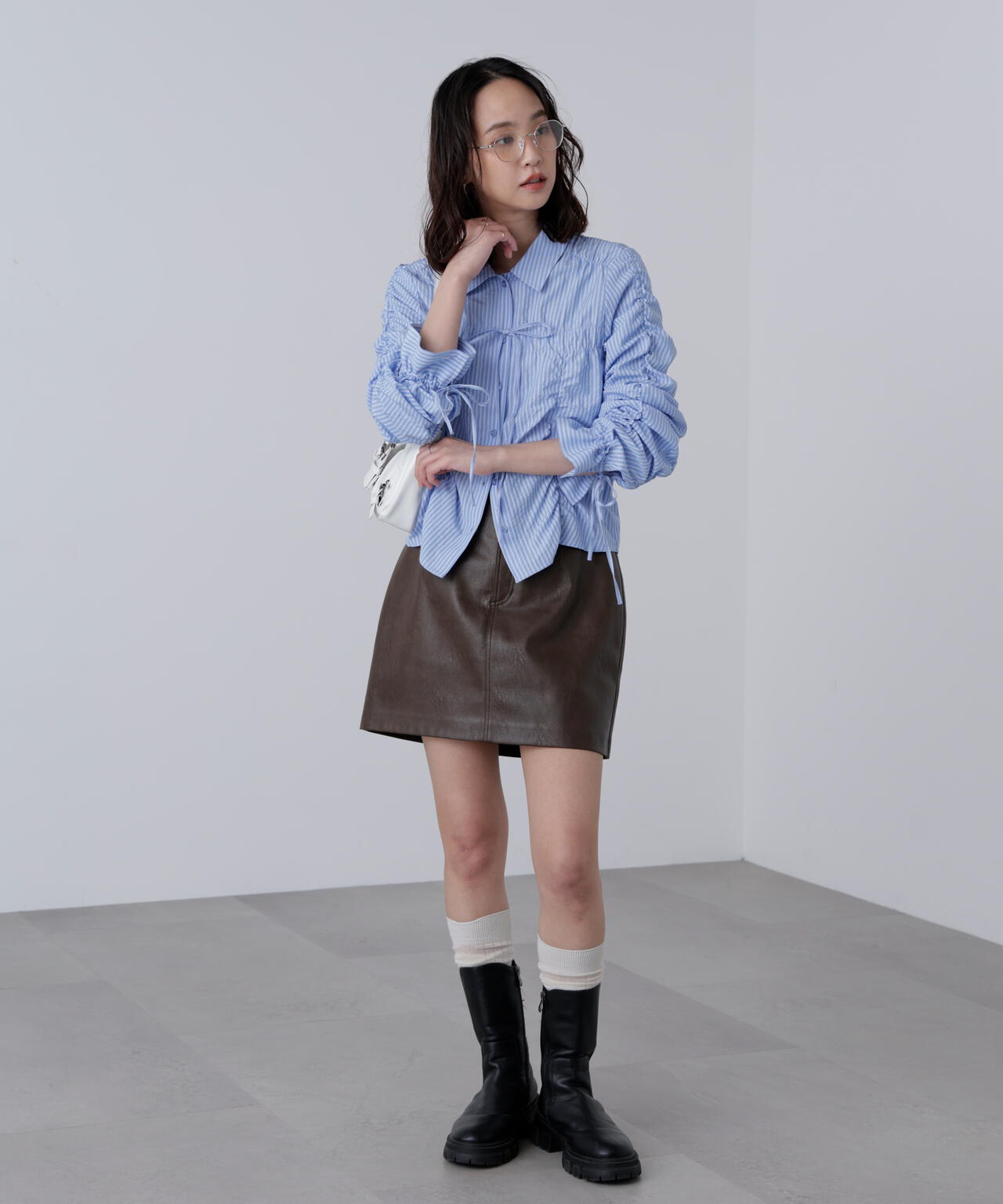 合皮ミニスカート