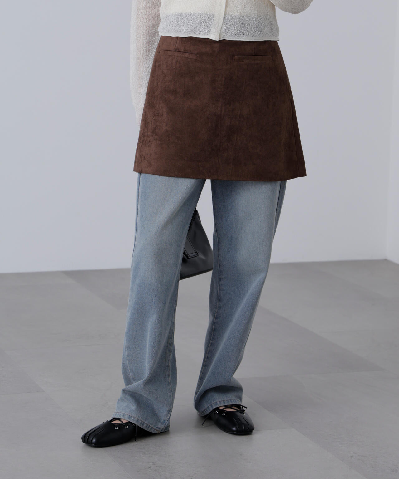 フェイクスウェードポケットミニスカート